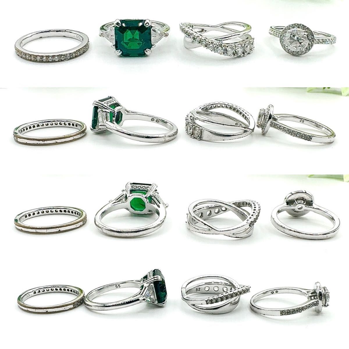 SWAROVSKI スワロフスキー リング 指輪 4種類セット 表記サイズ SWAROVSKI スワロフスキー リング 指輪 4種類セット 表記サイズ