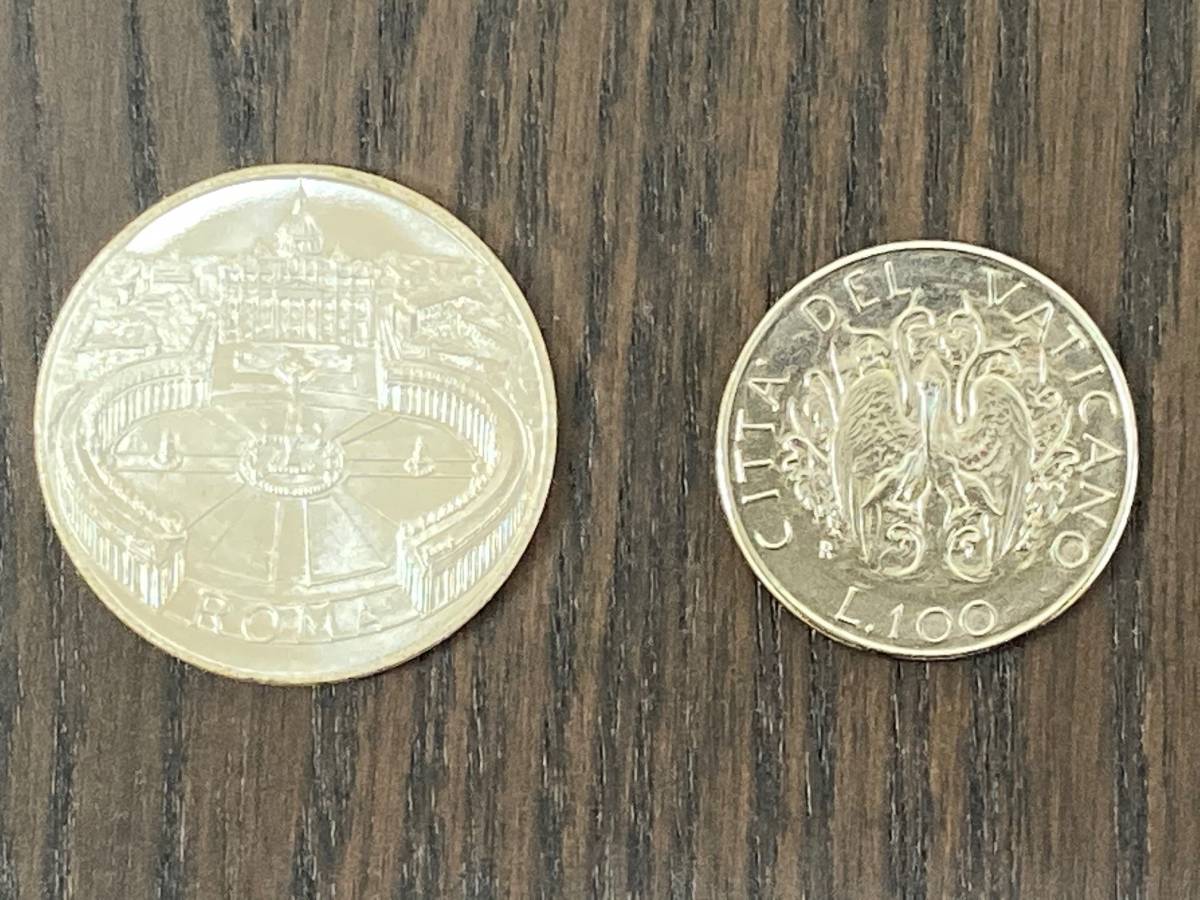 ヨハネ・パウロ2世 海外硬貨 メダル 2枚セット_画像2