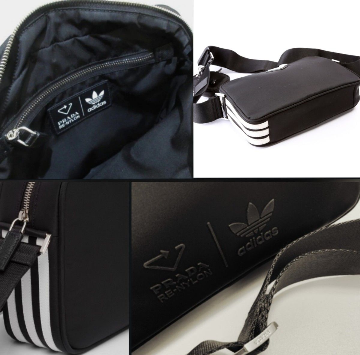 PRADA adidas】 Re-Nylon ショルダーバッグ/コラボバッグ <当日 PRADA adidas】 Re-Nylon ショルダーバッグ/コラボバッグ <当日