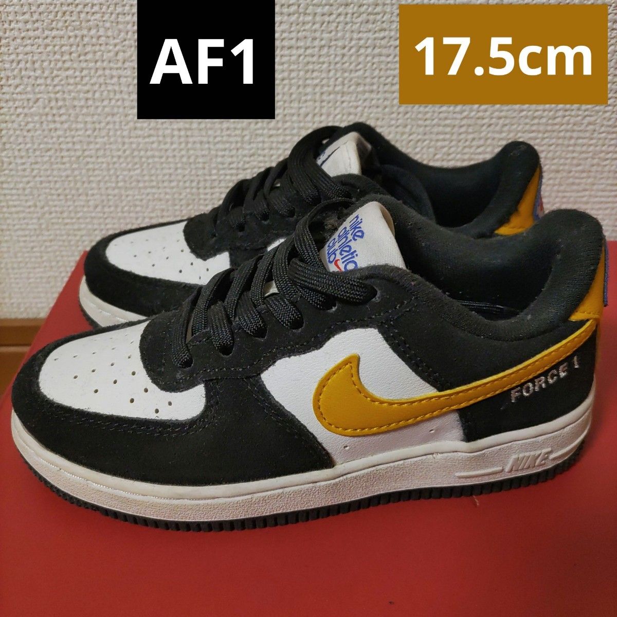 限定レア NIKE黒AF1黄色17 5cmキッズ白エアフォース 1 '07 LV8 限定レア NIKE黒AF1黄色17 5cmキッズ白エアフォース 1 '07 LV8