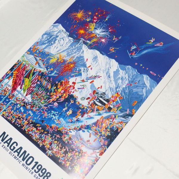良品☆長野オリンピック 1998 公式 ポスター 4枚セット スノー 良品☆長野オリンピック 1998 公式 ポスター 4枚セット スノー