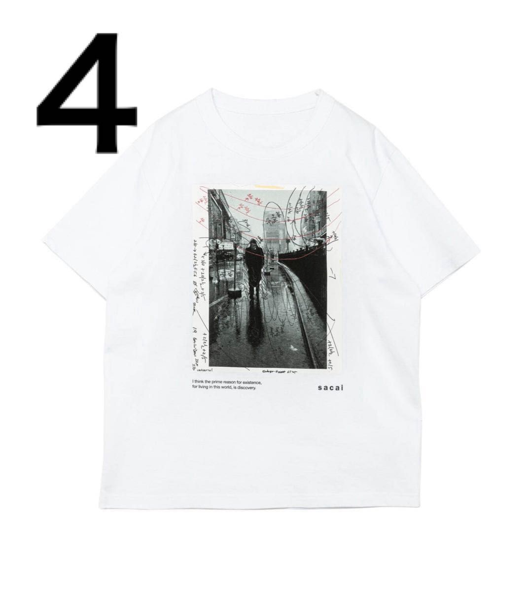 新品】sacai 25ss James Dean T-Shirt Tシャツ White サイズ4 新品】sacai 25ss James Dean T-Shirt Tシャツ White サイズ4