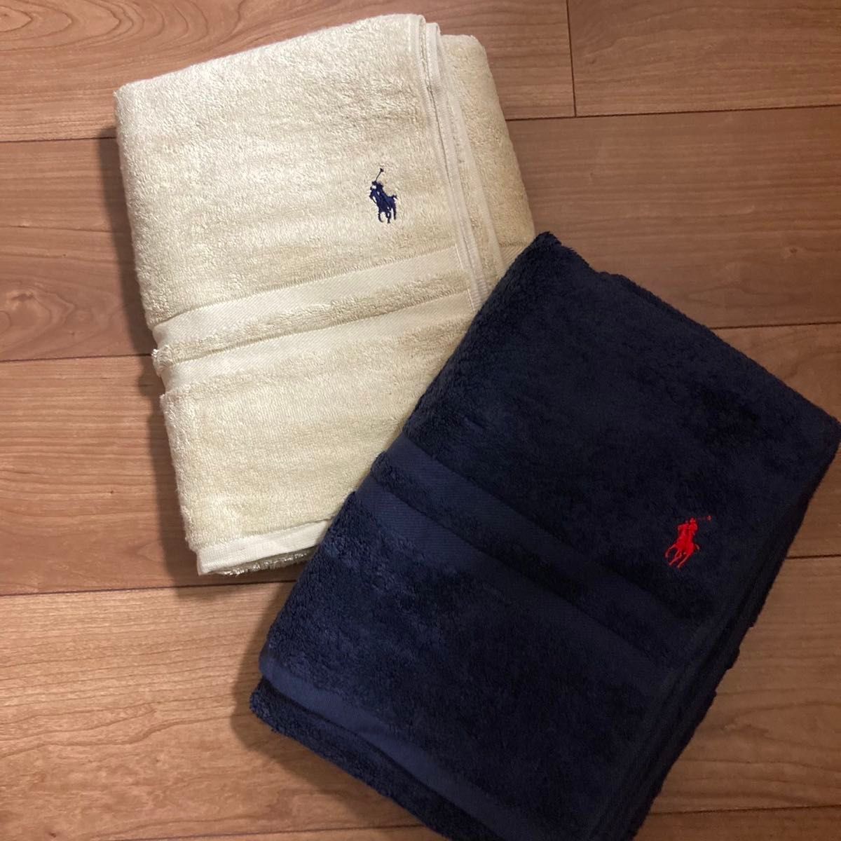 新品 ラルフローレン RALPH LAUREN バスタオル2枚セット ※タグなし