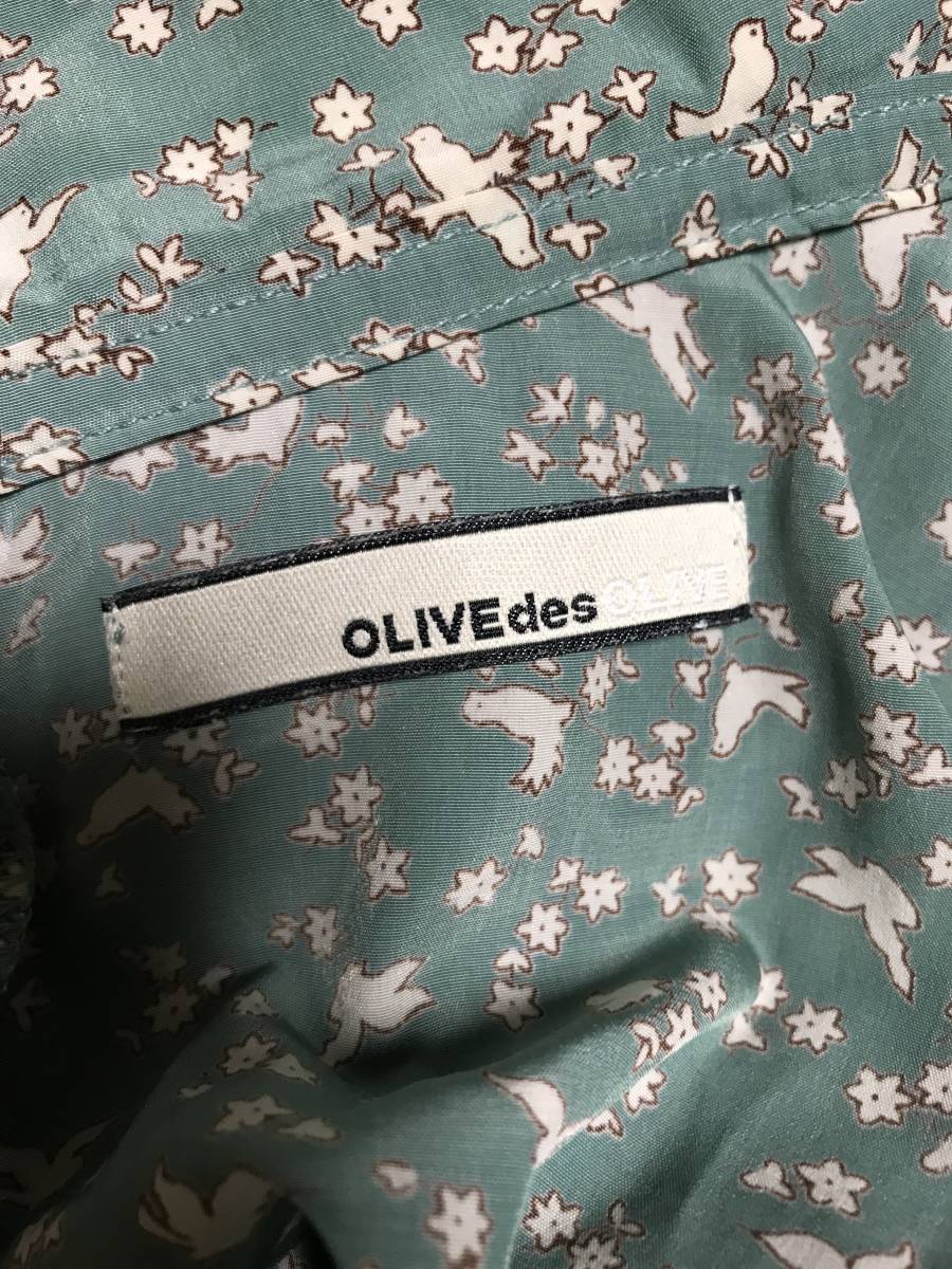 прекрасный товар [OLIVE des OLIVE] Olive des Olive зеленый цветочный принт платье-мини туника 