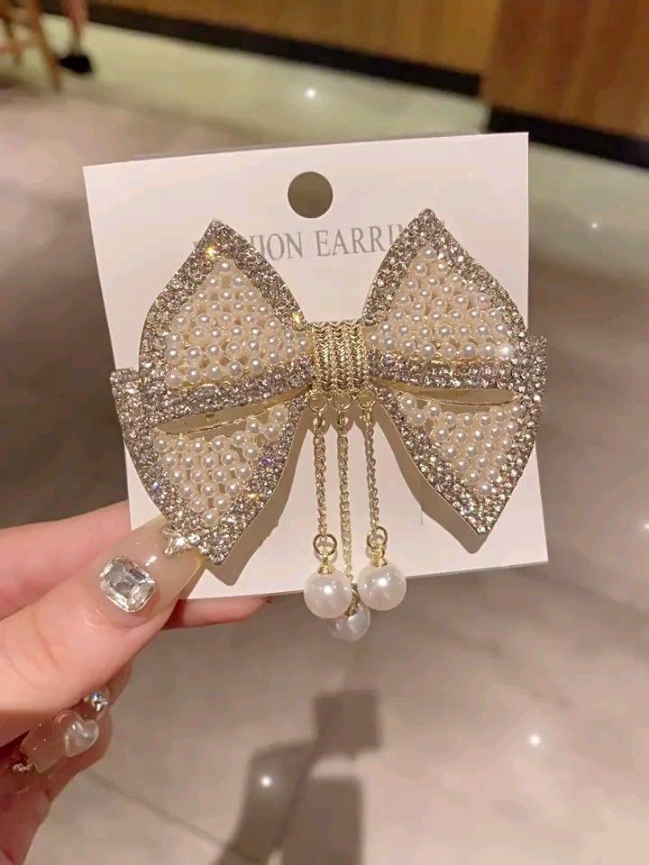 新品 リボン ヘアクリップ 可愛い ヘアピン 韓国 ヘアアクセサリー 髪飾り キラキラ ヘアリング 結婚式 かんざし