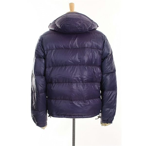 A4251/ translation have autumn winter DUVETICA Duvetica nylon hood attaching and detaching Goose down jacket blouson Parker 46 purple / BVLGARY a made men's 