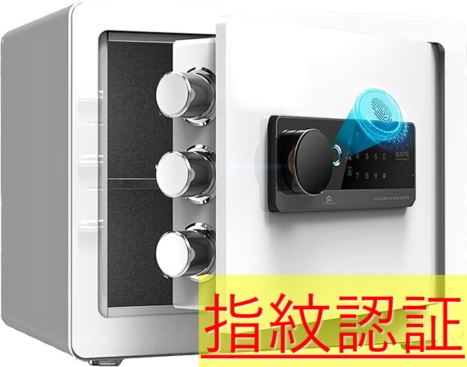 654 金庫 26L 家庭用 指紋認証 暗証番号 壁に固定可能 盗難防止 警報アラーム 業務用 事務所 ホテル 店用/旅館 防犯金庫 宝石/貴重品/現金