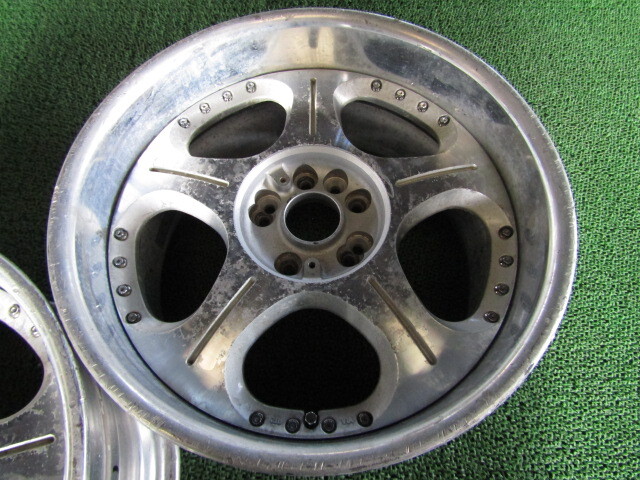 18インチ E5071 SSR コメント必読 0 ハイエース」の人気 E5071 SSR VeiSide アンドリュー ANDREW RACING DISH 18インチ 9.5J+28 114.3-4H/5H 2本 ジャンク 修正ベース ドリ車 リア用に