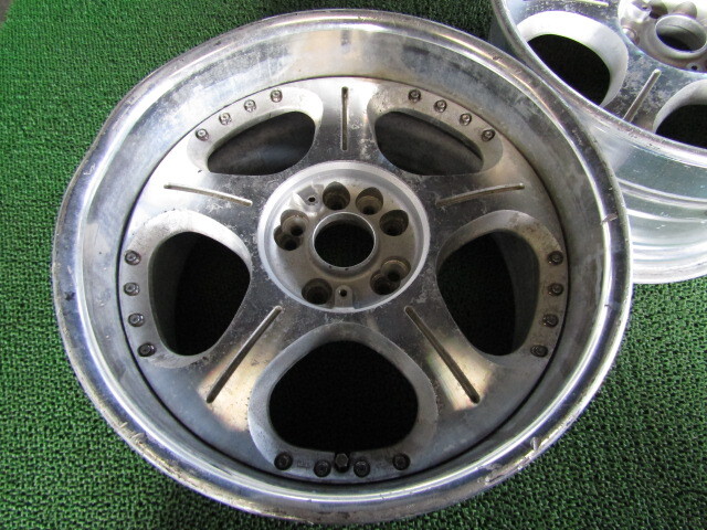 18インチ E5071 SSR コメント必読 0 ハイエース」の人気 E5071 SSR VeiSide アンドリュー ANDREW RACING DISH 18インチ 9.5J+28 114.3-4H/5H 2本 ジャンク 修正ベース ドリ車 リア用に