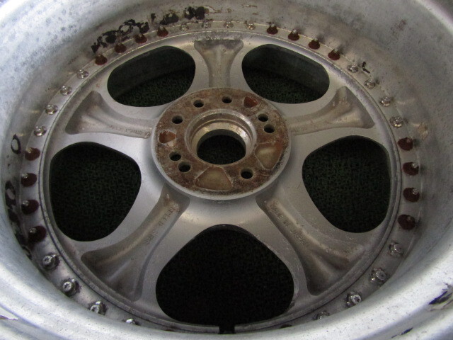 18インチ E5071 SSR コメント必読 0 ハイエース」の人気 E5071 SSR VeiSide アンドリュー ANDREW RACING DISH 18インチ 9.5J+28 114.3-4H/5H 2本 ジャンク 修正ベース ドリ車 リア用に