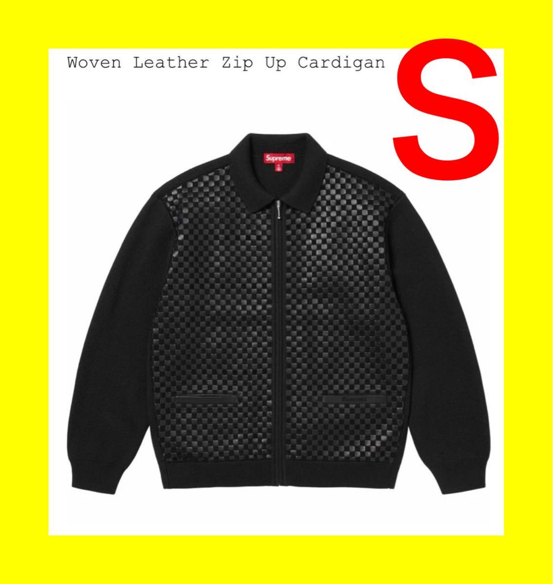 Supreme Woven Leather Zip Up Cardigan Sサイズ|Yahoo!フリマ Supreme Woven Leather Zip Up Cardigan Sサイズ|Yahoo!フリマ