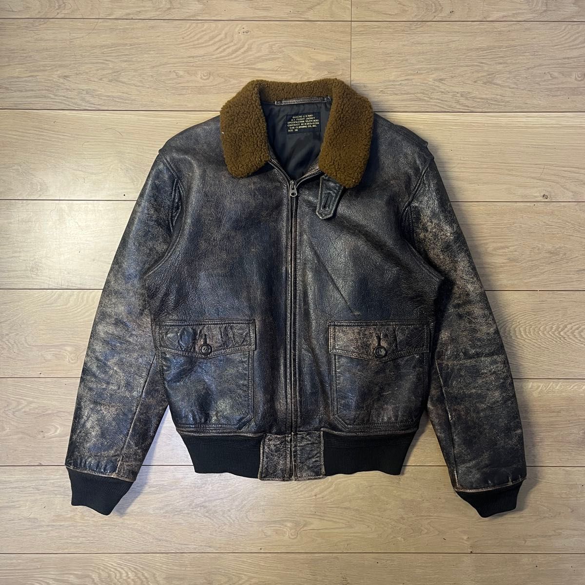 60s 日本製 cab clothing G-1 フライトジャケット レザー 60s 日本製 cab clothing G-1 フライトジャケット レザー
