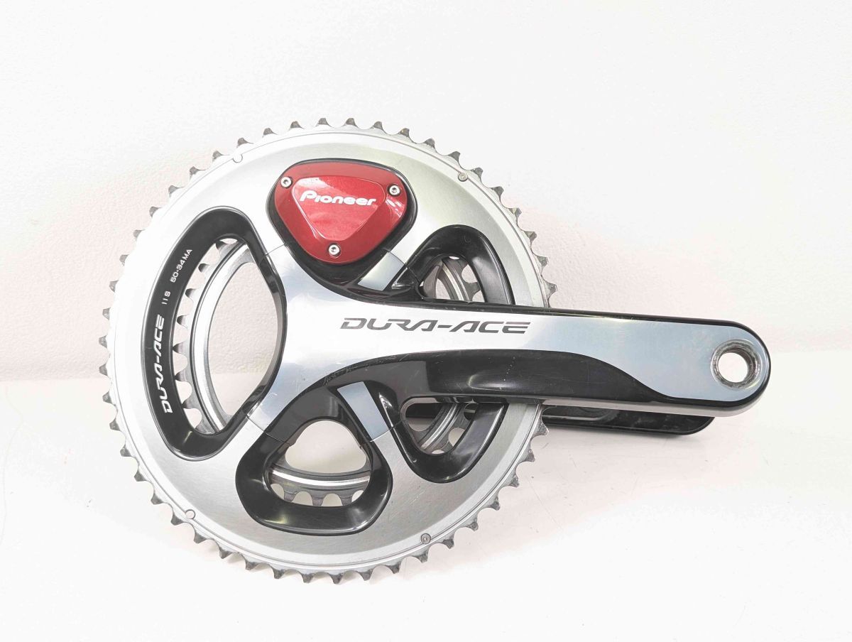 Shimano シマノ Dura ace FC 9000 170mm 50 34t Pioneer ペダリングモニター 両足計測 クランク FC250106B