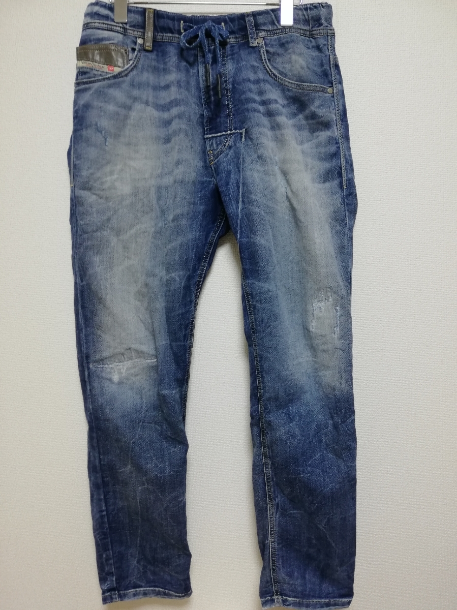 年中無休】 【即決】DIESEL パンツ デニム スウェット リペア加工 28