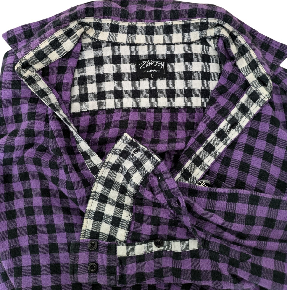 STUSSY ステューシー 長袖シャツ チェック ボタンダウン STUSSY ステューシー 長袖シャツ チェック ボタンダウン