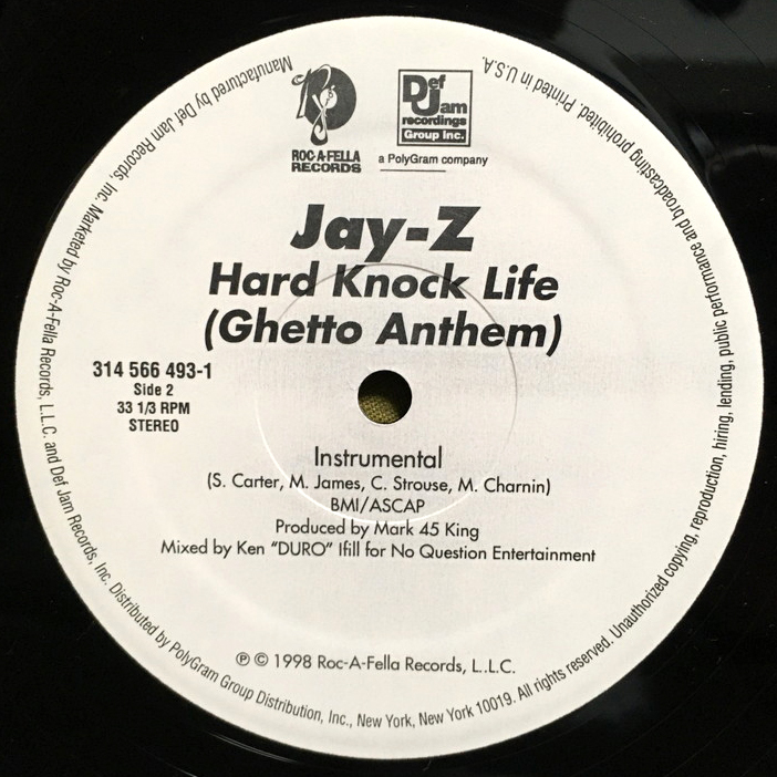 Jay-Z - Hard Knock Life 'The Ghetto Anthem' 【US ORIGINAL 12inch】 Mark 45 King_画像3
