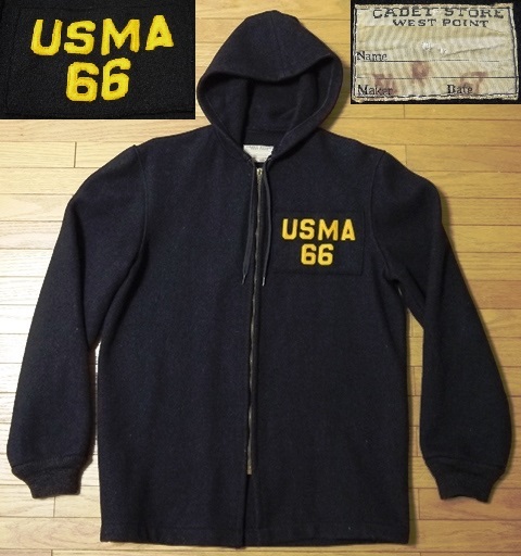 柔らかな質感の 送料込USMA66ビンテージカデットコートミリタリーアカデミーアーミーアメリカ米軍陸軍士官学校/USNAVYUSAFAUSCGチャンピオンRRLピーコート Sサイズ
