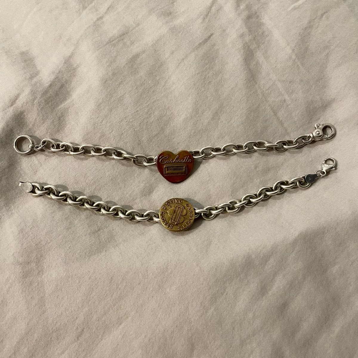超希少 10s~ Carhartt Heart Button Bracelet