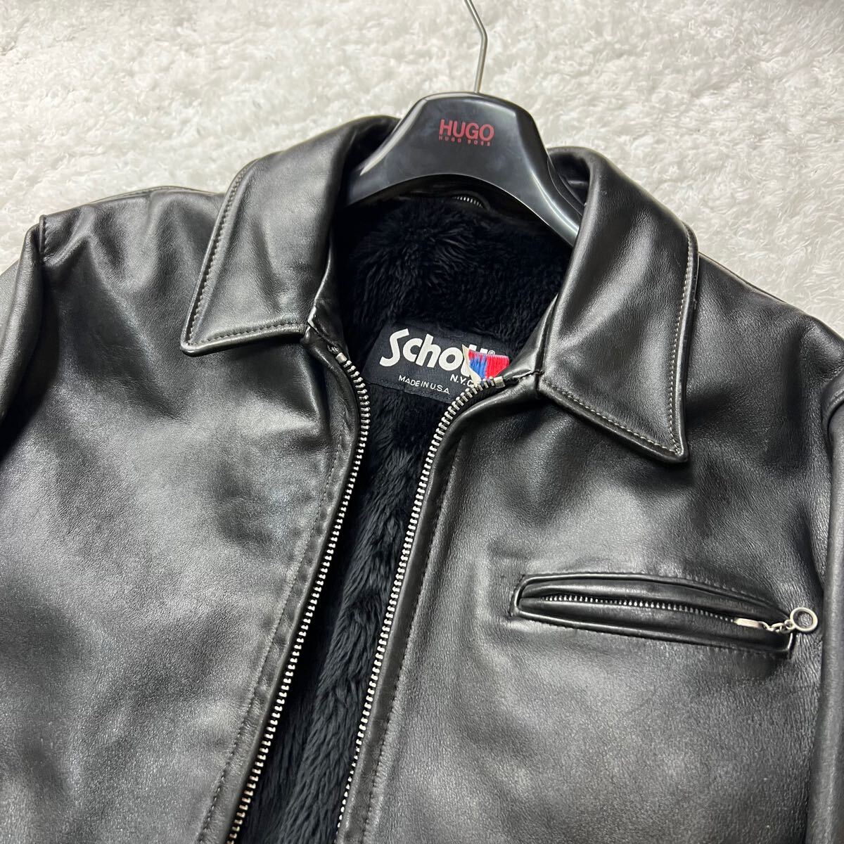 極美品/希少XLサイズ!!】Schott ショット シングルライダース 極美品/希少XLサイズ!!】Schott ショット シングルライダース