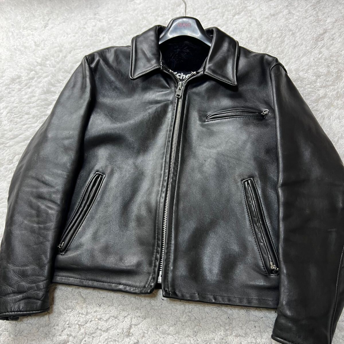 極美品/希少XLサイズ!!】Schott ショット シングルライダース 極美品/希少XLサイズ!!】Schott ショット シングルライダース