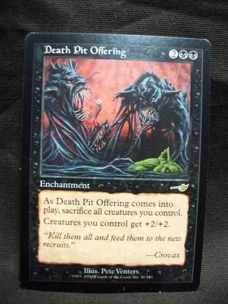 MTG 死の奈落の捧げ物/Death Pit Offering 英語版_画像1