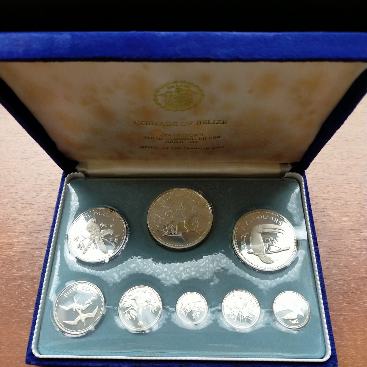 外国銀貨 ベリーゼ プルーフ貨幣セット 8種 Yahoo!オークション - プルーフ貨幣8種セット ベリーゼ 1974年