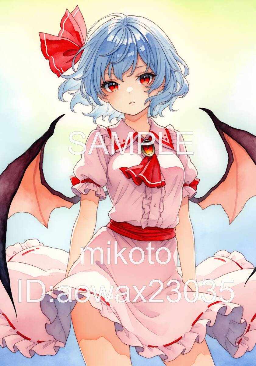 Rinka】 レミリア・スカーレット 同人手描きイラスト 東方 Rinka】 レミリア・スカーレット 同人手描きイラスト 東方