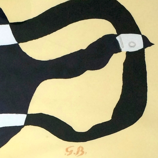 [art] ジョルジュ・ブラック 1984 リトグラフポスター / 西武デパート ムルローリトグラフ展