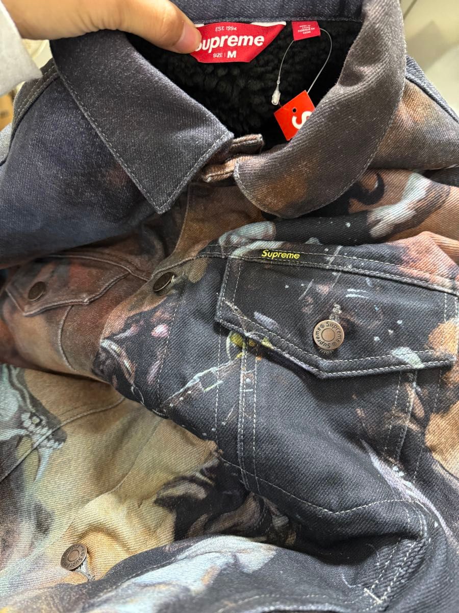 Supreme x Frank Frazetta Faux Shearling Lined Trucker Jacket Supreme x Frank Frazetta Faux Shearling Lined Trucker Jacket