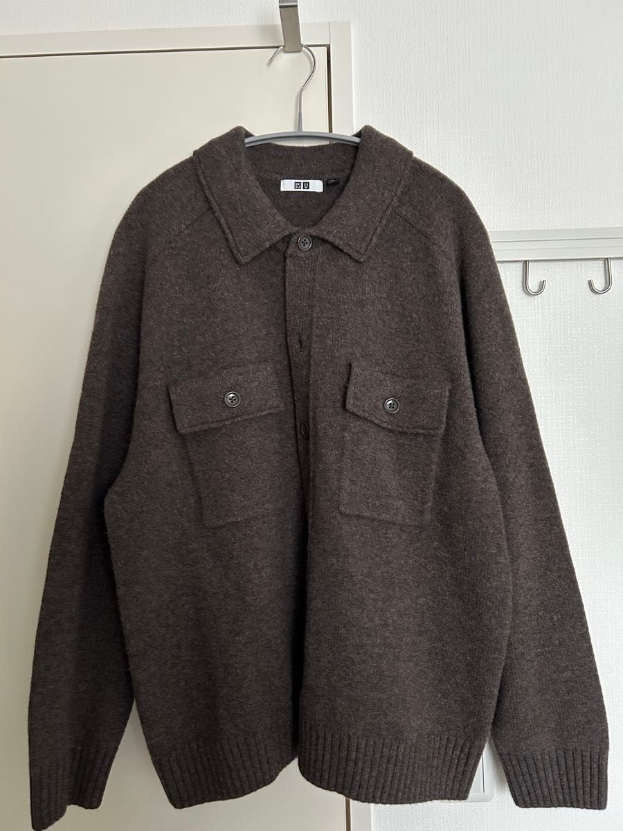 UNIQLO U ラムニットジャケット ブラウン XLサイズ|Yahoo UNIQLO U ラムニットジャケット ブラウン XLサイズ|Yahoo