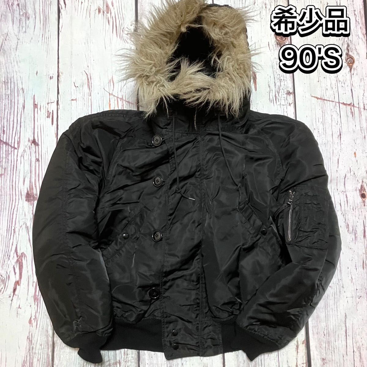 希少 80s〜90s USA製 ALPHA N2B 黒 L ideal ファッション 希少 80s〜90s USA製 ALPHA N2B 黒 L ideal ファッション