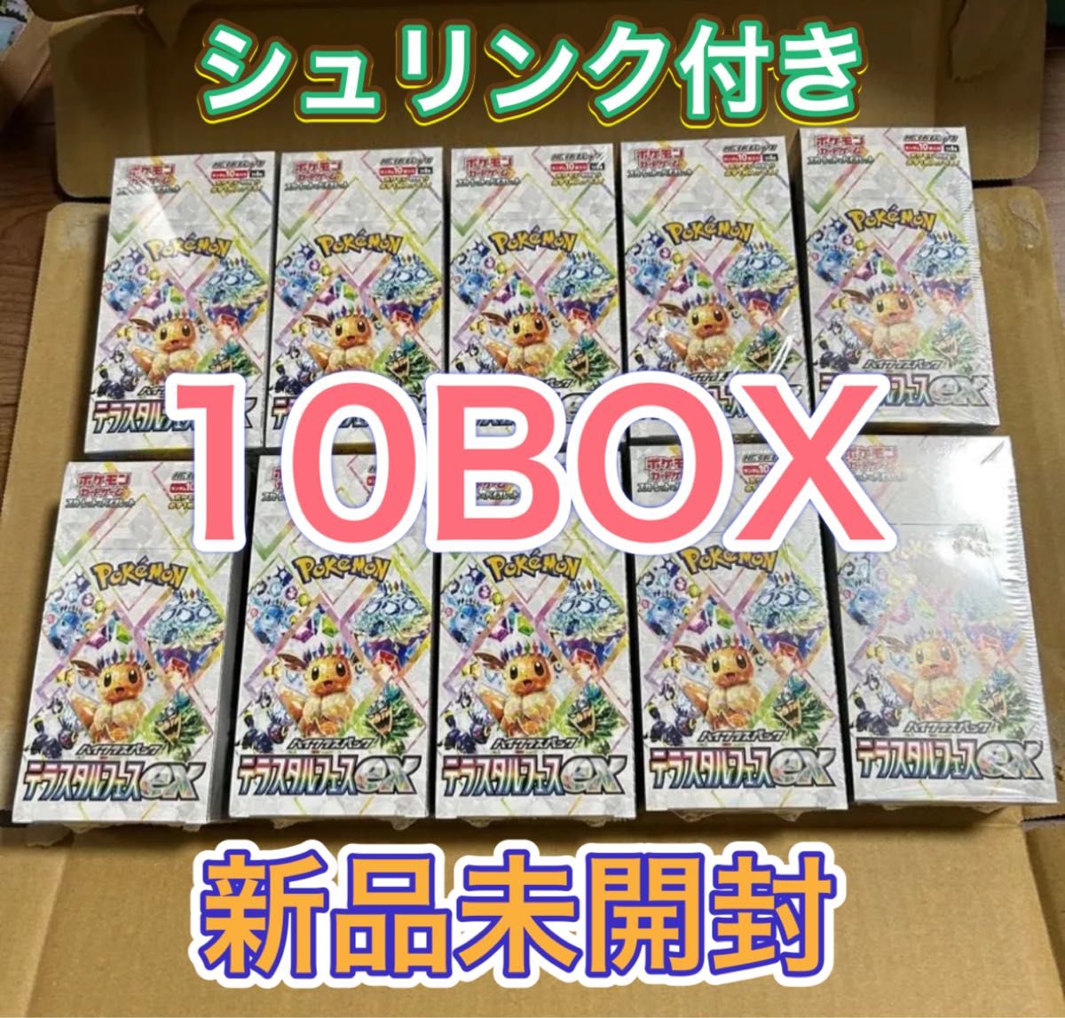 ポケモンカードゲーム テラスタルフェスex シュリンク付10BOX ポケモンカードゲーム テラスタルフェスex シュリンク付10BOX
