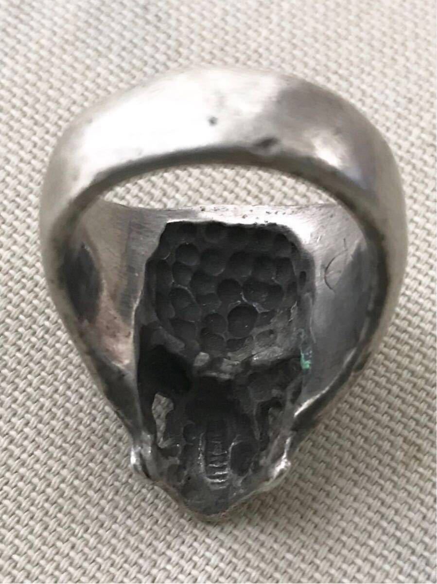 ① Vintage демон De Ville sa язык Demon Skull череп gaikotsu.. каркас угол silver Silver Star кольцо серебряный кольцо кольцо 