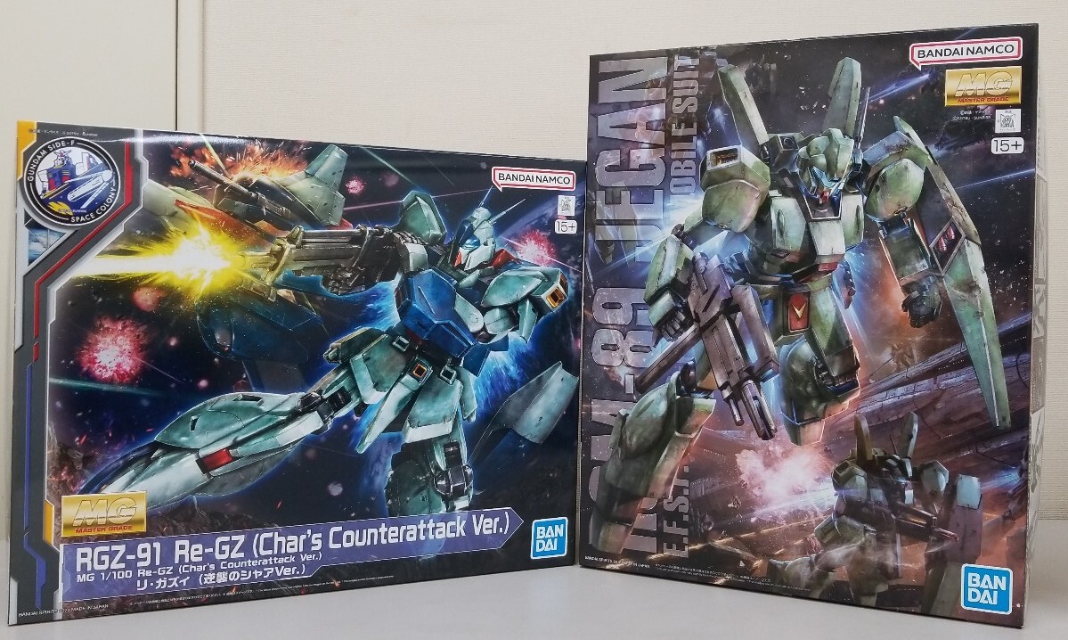 新品　ＭＧ 1/100 リ・ガズィ (逆襲のシャアＶｅｒ.　MG 1/100 ジェガン