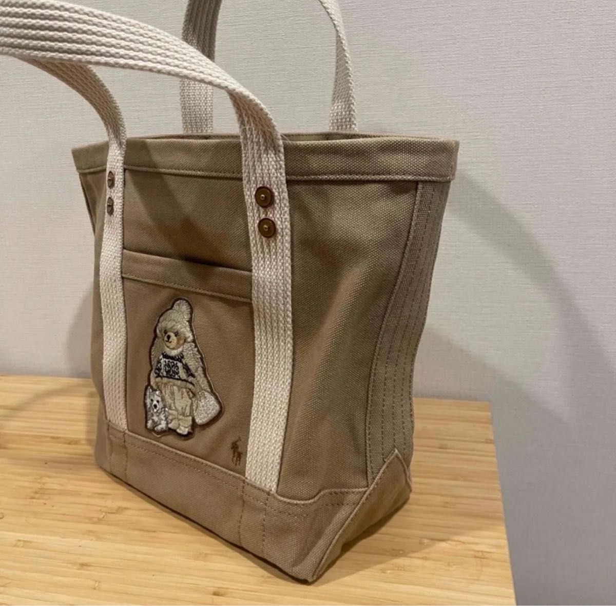 レア】ポロベア ハスキー トートバッグ ラルフローレン 希少品 レア】ポロベア ハスキー トートバッグ ラルフローレン 希少品