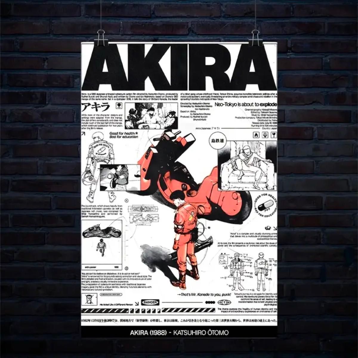 AKIRA キャンバスポスター ウォールアート アキラ 大友克洋 AKIRA キャンバスポスター ウォールアート アキラ 大友克洋
