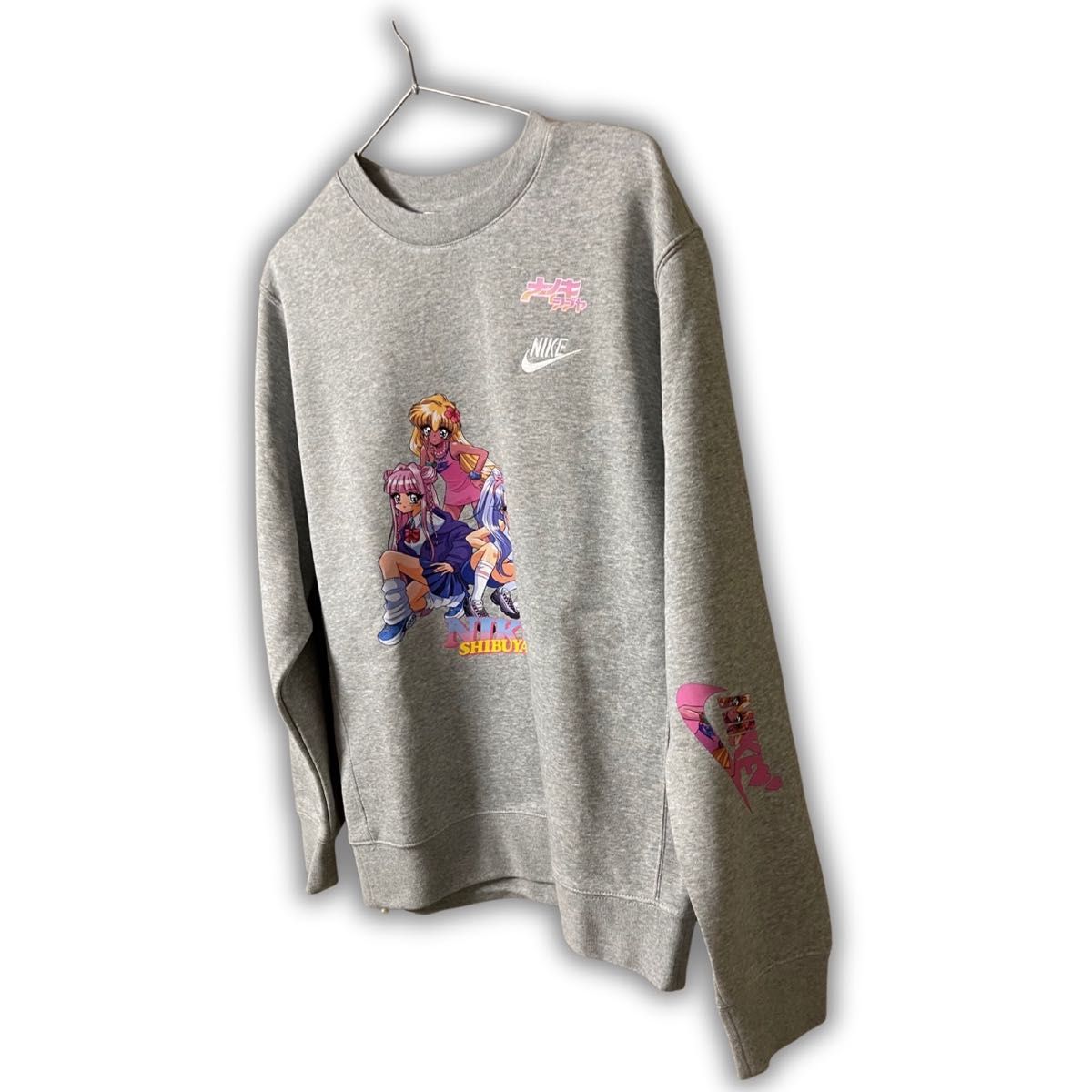 渋谷限定】NIKE 90sアニメ風 オリジナルスウェットSサイズ Y2K 渋谷限定】NIKE 90sアニメ風 オリジナルスウェットSサイズ Y2K