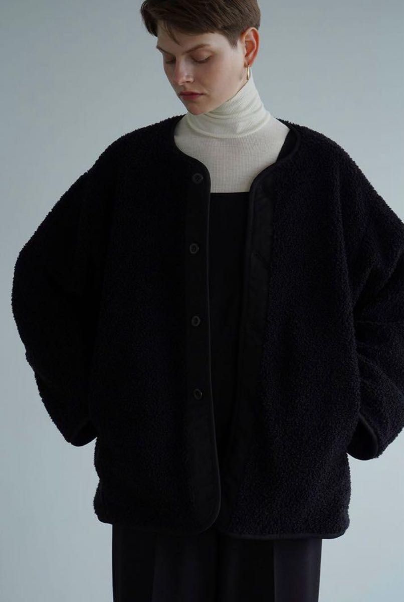 clane REVERSIBLE BOA JACKET ブラック 21aw clane REVERSIBLE BOA JACKET ブラック 21aw
