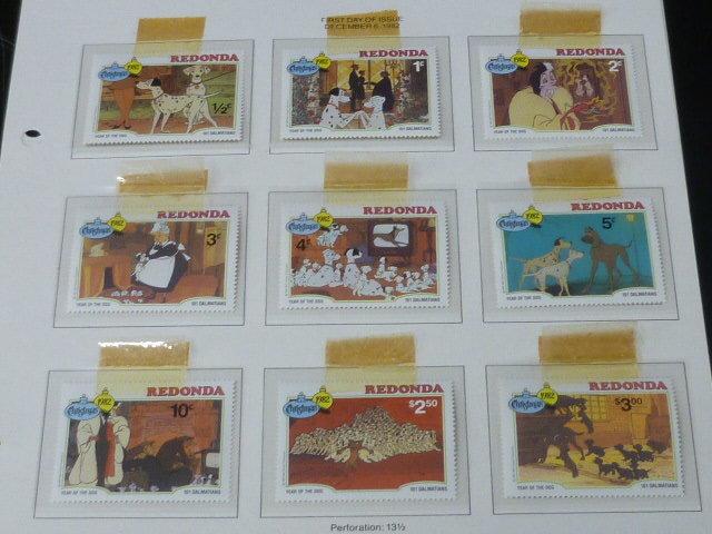 20　P　ディズニー切手4-1　1982年　グレナダ・レドンダ　101匹のワンちゃん・他　各完揃　計18種＋小型2種　未使用NH_画像4