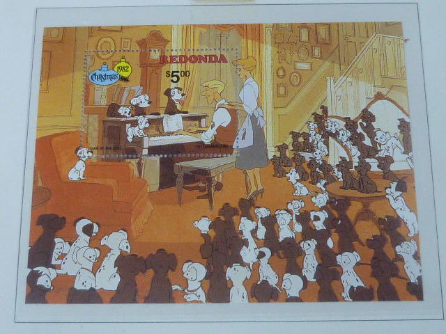 20　P　ディズニー切手4-1　1982年　グレナダ・レドンダ　101匹のワンちゃん・他　各完揃　計18種＋小型2種　未使用NH_画像5