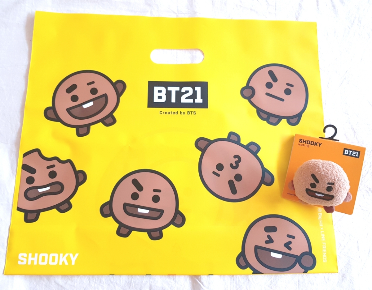 ヤフオク Bt21公式 Shooky ヘアゴム おまけ付き ショッパ