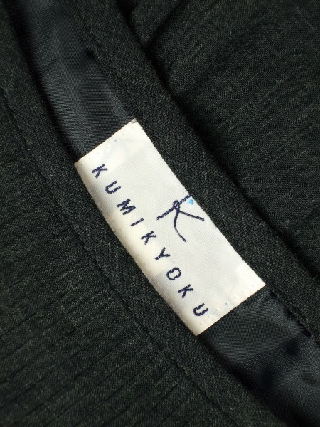  прекрасный товар / Kumikyoku KUMIKYOKU прекрасный . юбка в складку маленький размер 1 номер надпись (7 номер S размер соответствует ) серый весна осень предназначенный выход еда . низ женский 