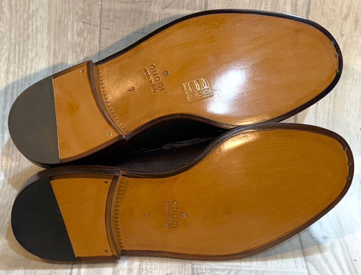 未使用】GUCCI グッチ◇25.5cm 7◇ビットローファー モカシン 未使用】GUCCI グッチ◇25.5cm 7◇ビットローファー モカシン