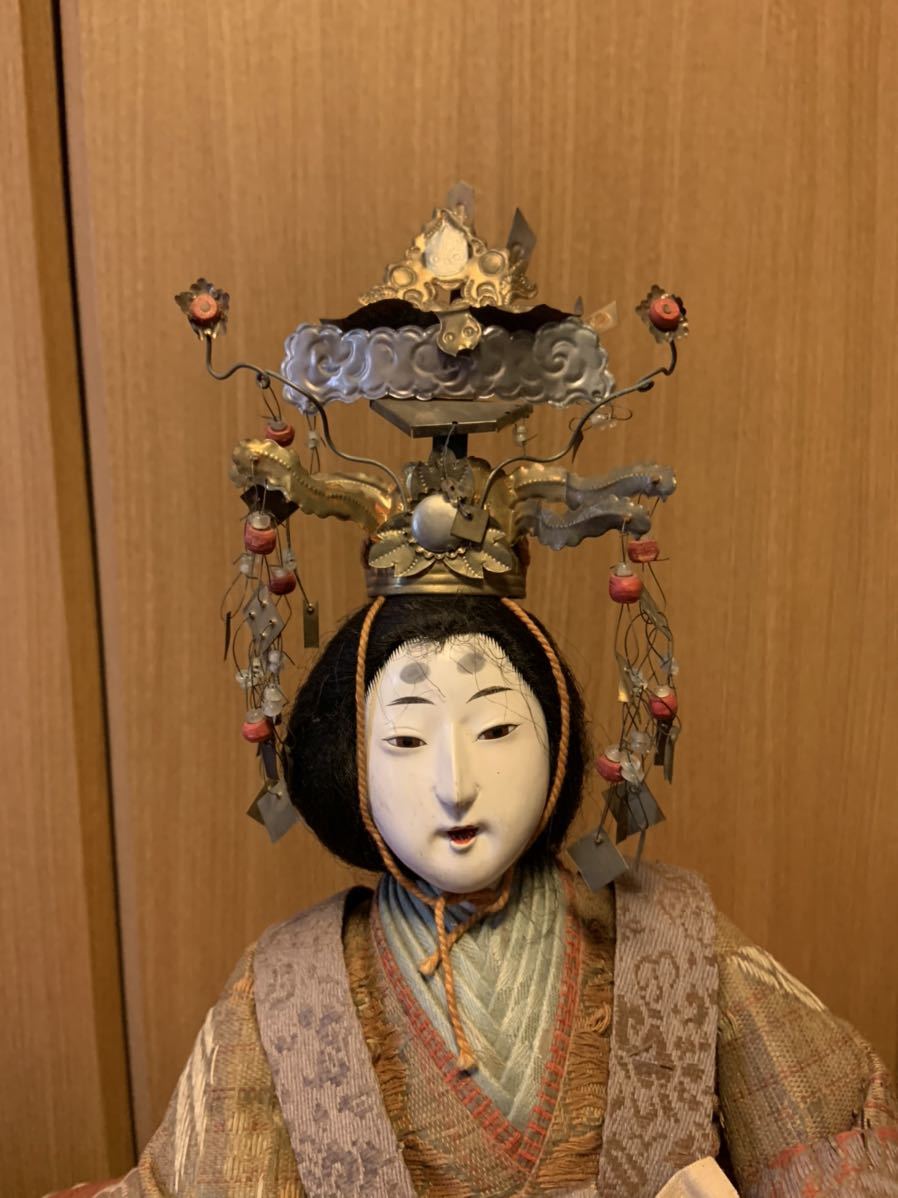 9. 江戸後期 雛人形 男雛 女雛 冠 ひな祭り 9. 江戸後期 雛人形 男雛 女雛 冠 ひな祭り