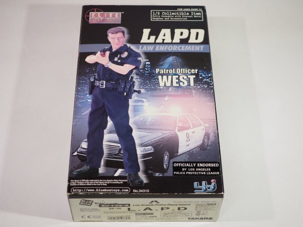 ☆B0785☆タカラ エリートフォース EF-15 L.A.P.D Los Angels Police Department LAPD LAW ENFORCEMENT Patrol officer WEST