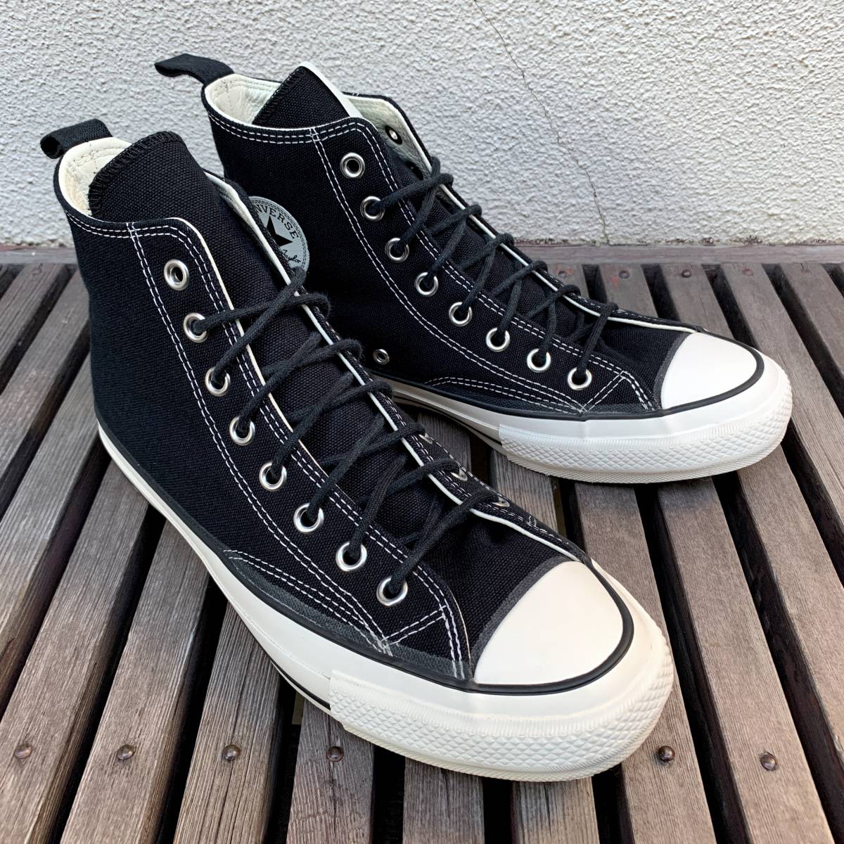 N.HOOLYWOOD×TSUYOSHI NOGUCHI×CONVERSE ADDICT CHUCK TAYLOR CANVAS NH HI  BLACK US9 27.5cm 中古 コラボ 別注 チャックテイラー 野口強