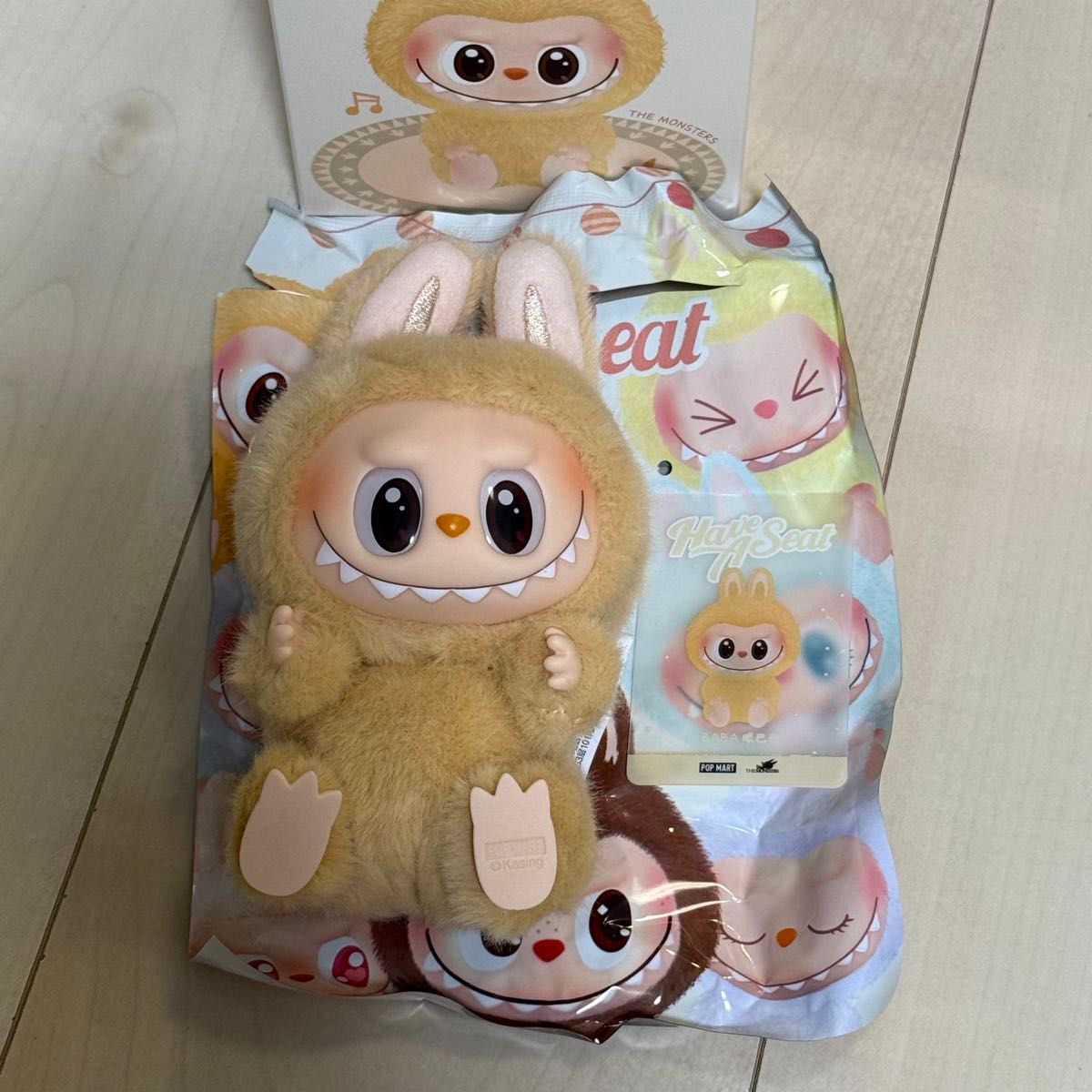 Labubu THE MONSTERS Have a SeatぬいぐるみBABA POP MART LABUBU THE MONSTERS Have a Seatぬいぐるみ BABA