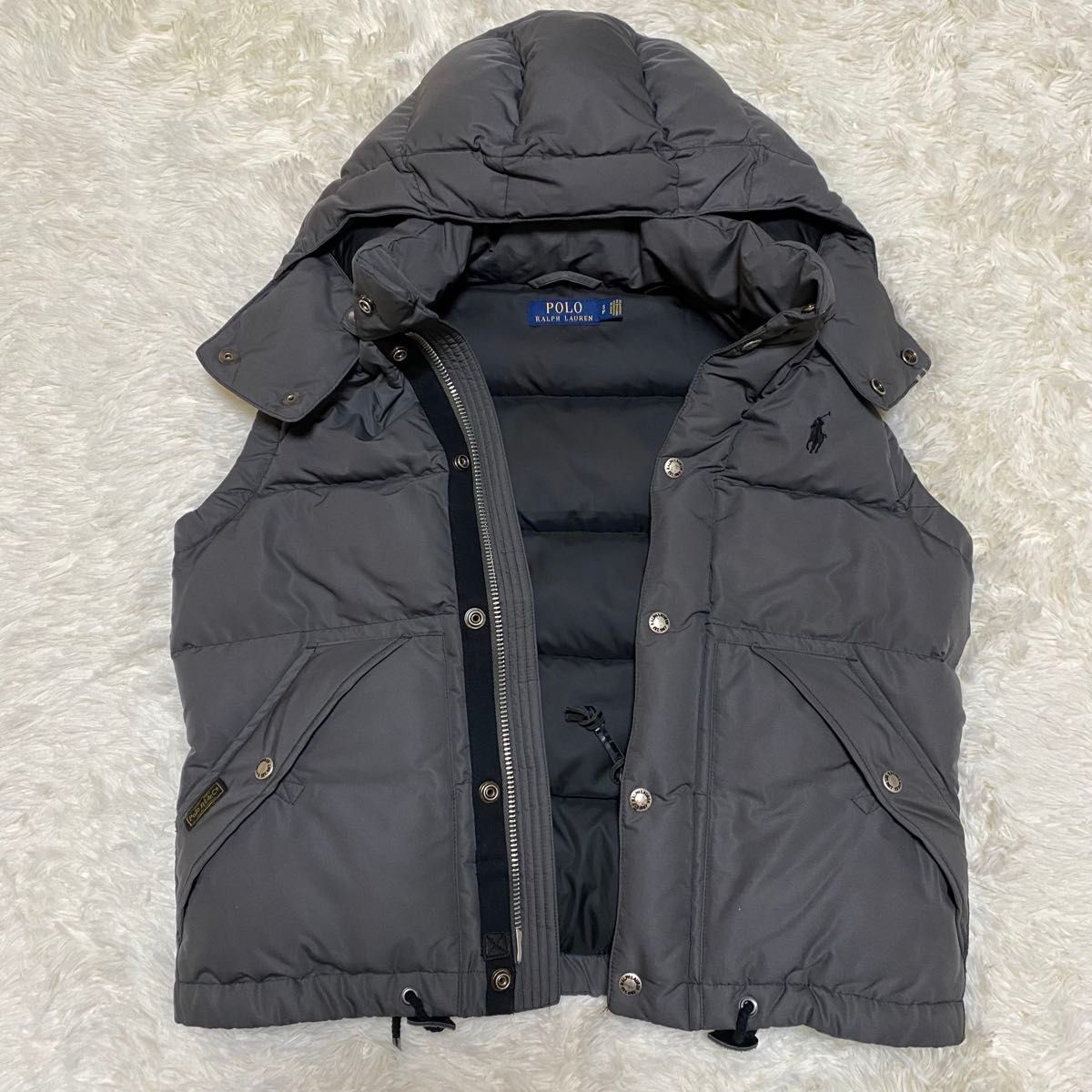 美品】 2way フード 付き ポロラルフローレン ダウンベスト 美品】 2way フード 付き ポロラルフローレン ダウンベスト
