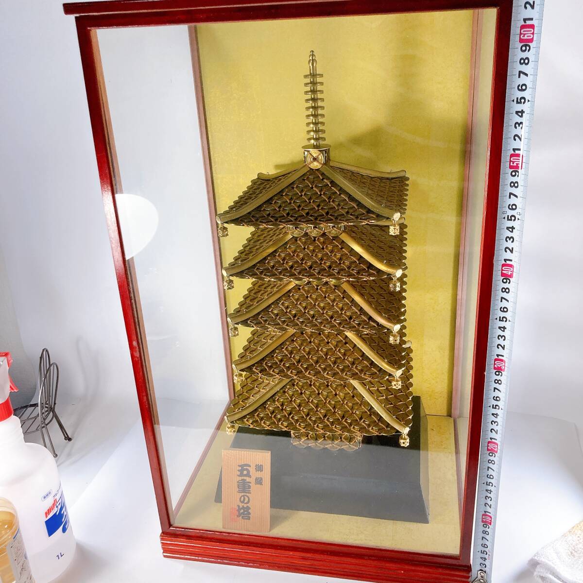 5円玉 五重塔 縁起物 レトロ 骨董品 置物 オブジェ インテリア 5円玉 五重塔 縁起物 レトロ 骨董品 置物 オブジェ インテリア