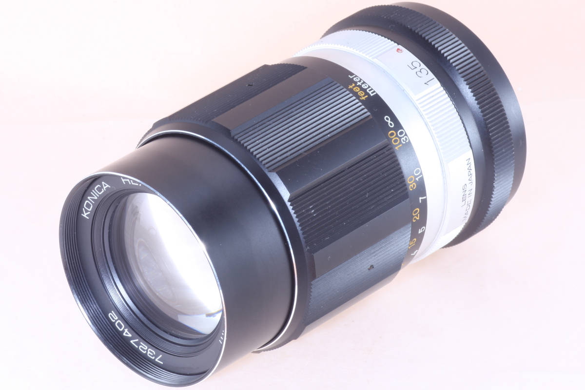 単焦点 中望遠 コニカ KONICA HEXANON AR 135mm F3.5 ヘキサノンレンズ 実用品 実写確認済b_画像4